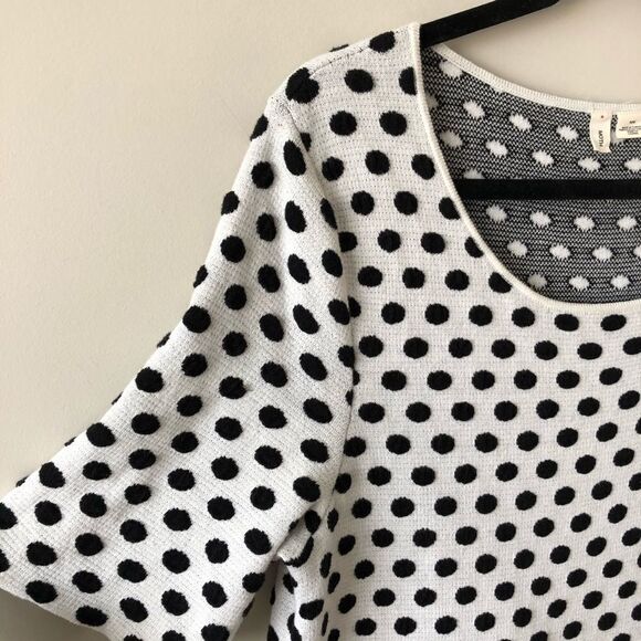 Anthropologie "Moth" Polka Dot Double Polka Dot - Picture 4 of 8